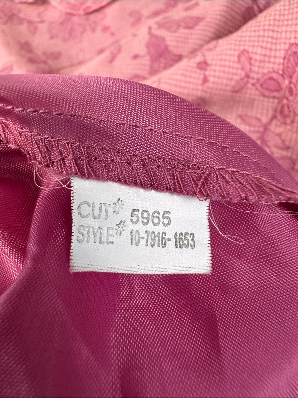 Vintage Y2K  ✨ Fairy 🧚 Sleeveless Pink Floral Ruffle Tie V Neck Silk Top, M - Picture 11 of 14